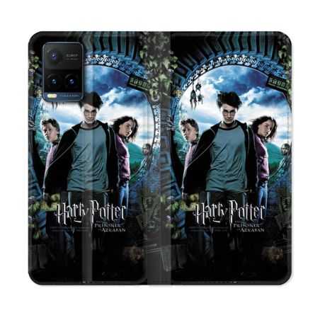 Housse cuir portefeuille Pour Vivo Y21 / Y21S / Y33S Harry Potter Azkaban