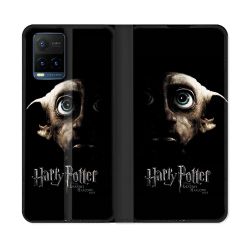 Housse cuir portefeuille Pour Vivo Y21 / Y21S / Y33S Harry Potter Hollows Dobby