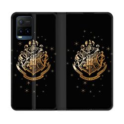 Housse cuir portefeuille Pour Vivo Y21 / Y21S / Y33S Harry Potter Poudlard
