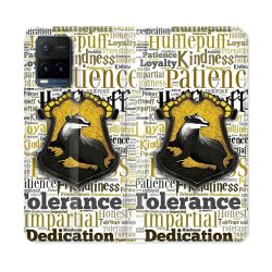 Housse cuir portefeuille Pour Vivo Y21 / Y21S / Y33S Harry Potter Poursouffle