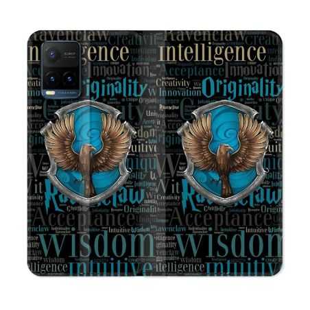 Housse cuir portefeuille Pour Vivo Y21 / Y21S / Y33S Harry Potter Serdaigle
