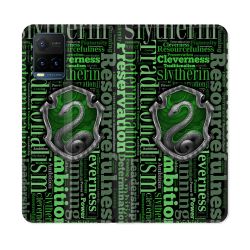 Housse cuir portefeuille Pour Vivo Y21 / Y21S / Y33S Harry Potter Serpentar