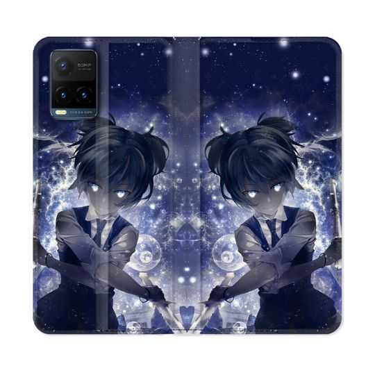 Housse cuir portefeuille Pour Vivo Y21 / Y21S / Y33S Manga Assassination Classroom Nagisa