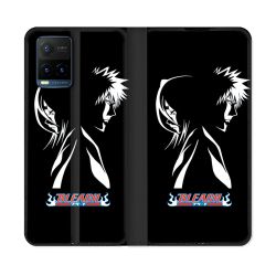 Housse cuir portefeuille Pour Vivo Y21 / Y21S / Y33S Manga Bleach Duo