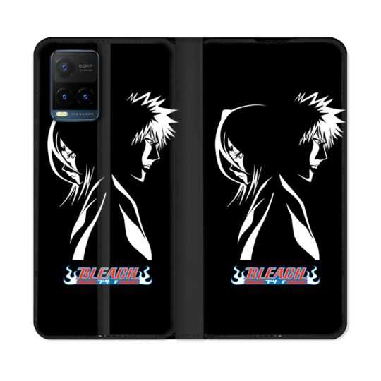 Housse cuir portefeuille Pour Vivo Y21 / Y21S / Y33S Manga Bleach Duo