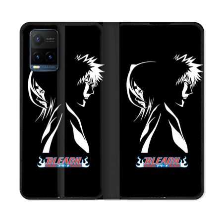 Housse cuir portefeuille Pour Vivo Y21 / Y21S / Y33S Manga Bleach Duo