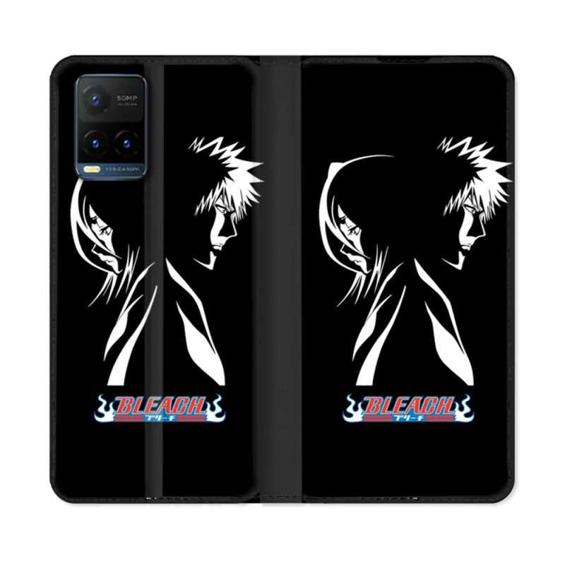 Housse cuir portefeuille Pour Vivo Y21 / Y21S / Y33S Manga Bleach Duo