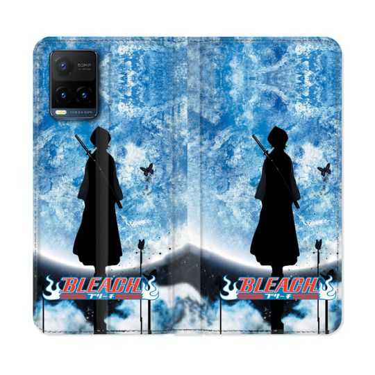 Housse cuir portefeuille Pour Vivo Y21 / Y21S / Y33S Manga Bleach Lune