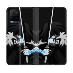 Housse cuir portefeuille Pour Vivo Y21 / Y21S / Y33S Manga Boruto Epée