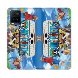Housse cuir portefeuille Pour Vivo Y21 / Y21S / Y33S Manga One Piece Sunny