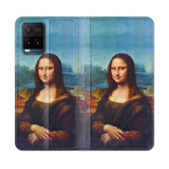 Housse cuir portefeuille Pour Vivo Y21 / Y21S / Y33S Peinture Joconde