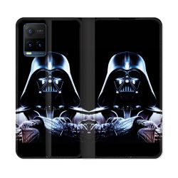 Housse cuir portefeuille Pour Vivo Y21 / Y21S / Y33S Star Wars - Dark Vador Noir