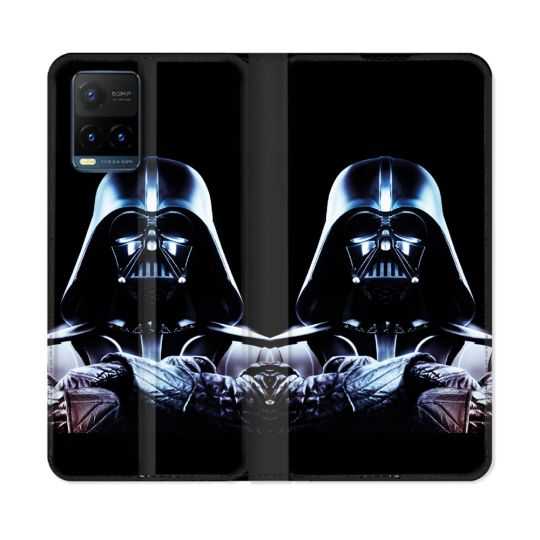 Housse cuir portefeuille Pour Vivo Y21 / Y21S / Y33S Star Wars - Dark Vador Noir