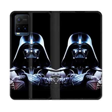 Housse cuir portefeuille Pour Vivo Y21 / Y21S / Y33S Star Wars - Dark Vador Noir