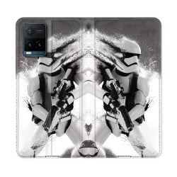 Housse cuir portefeuille Pour Vivo Y21 / Y21S / Y33S Star Wars - Trooper