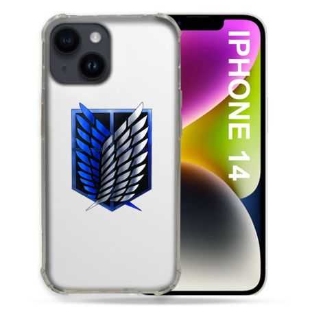 Coque Transparente Pour Iphone 14 (6.1) Attaque Titan Logo