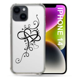 Coque Transparente Pour Iphone 14 (6.1) Cœur infini