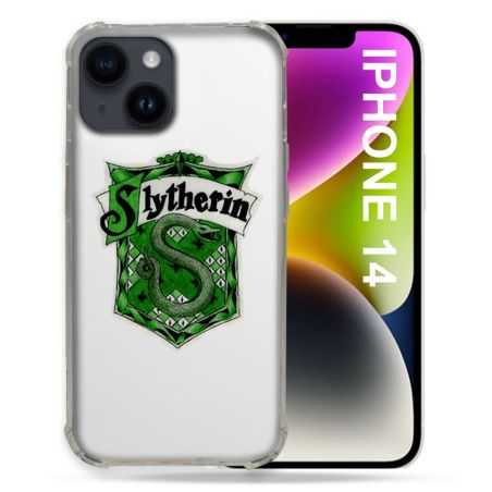 Coque Transparente Pour Iphone 14 (6.1) Harry Potter Slytherin