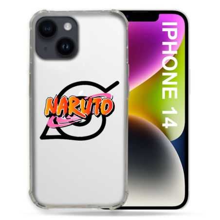 Coque Transparente Pour Iphone 14 (6.1) Naruto Logo