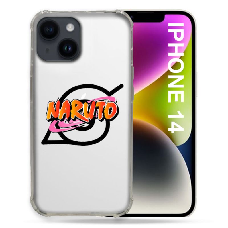 Coque Transparente Pour Iphone 14 (6.1) Naruto Logo