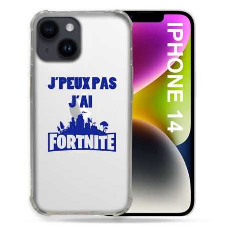 Coque Transparente Pour Iphone 14 (6.1) Jpeux pas jai Fortnite