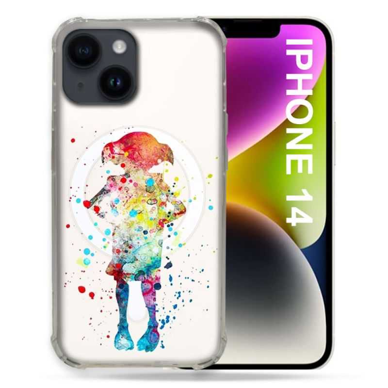 Coque Transparente Compatible MagSafe Pour Iphone 14 (6.1) Dobby Colore