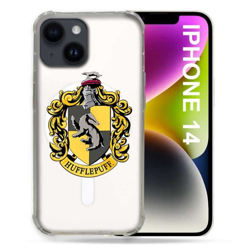 Coque Transparente Compatible MagSafe Pour Iphone 14 (6.1) Harry Potter Hufflepuff