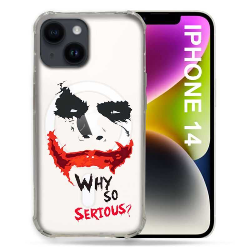 Coque Transparente Compatible MagSafe Pour Iphone 14 (6.1) Joker