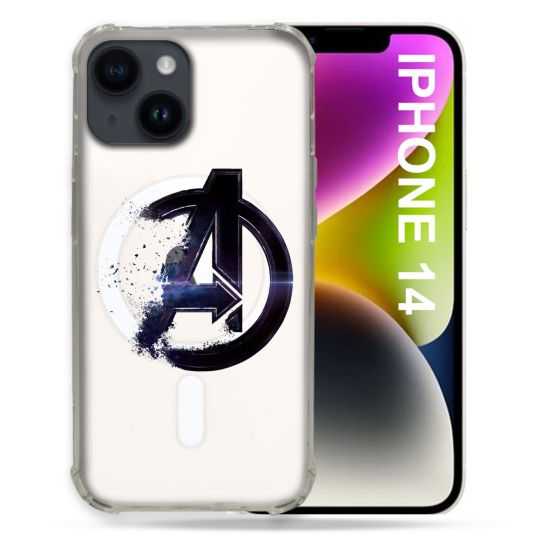Coque Transparente Compatible MagSafe Pour Iphone 14 (6.1) Avenger