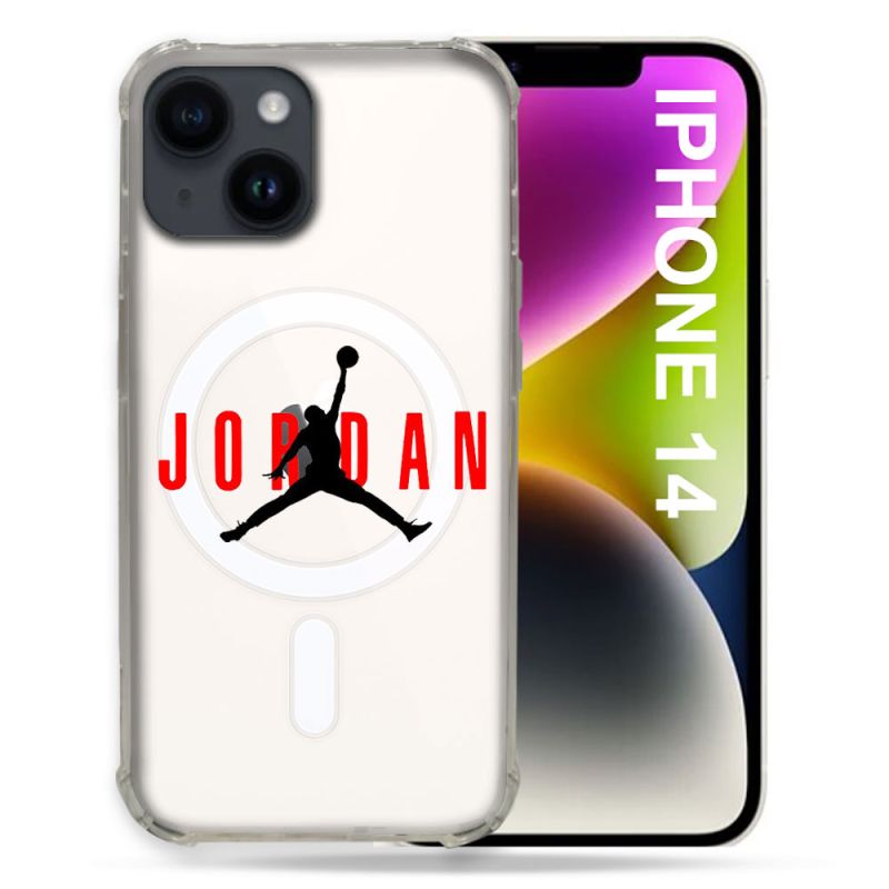 Coque Transparente Compatible MagSafe Pour Iphone 14 (6.1) Jordan