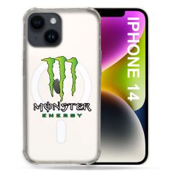 Coque Transparente Compatible MagSafe Pour Iphone 14 (6.1) Monster Energy