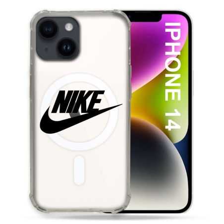 Coque Transparente Compatible MagSafe Pour Iphone 14 (6.1) Nike