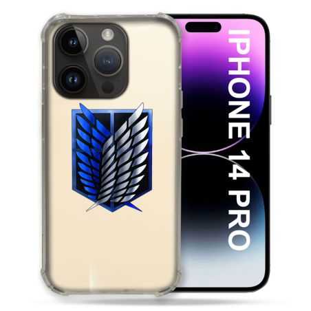 Coque Transparente Pour Iphone 14 Pro (6.1) Attaque Titan Logo