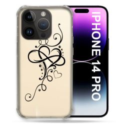 Coque Transparente Pour Iphone 14 Pro (6.1) Cœur infini