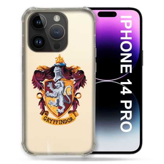 Coque Transparente Pour Iphone 14 Pro (6.1) Harry Potter Griffindor