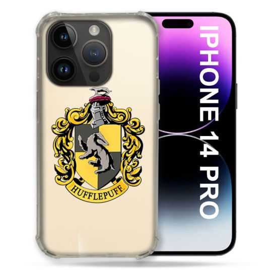 Coque Transparente Pour Iphone 14 Pro (6.1) Harry Potter Hufflepuff
