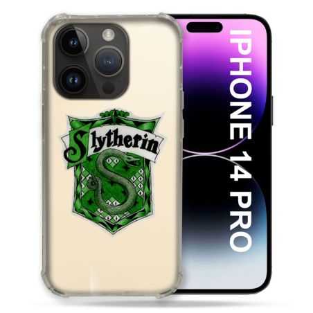 Coque Transparente Pour Iphone 14 Pro (6.1) Harry Potter Slytherin