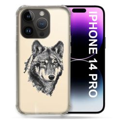 Coque Transparente Pour Iphone 14 Pro (6.1) Loup