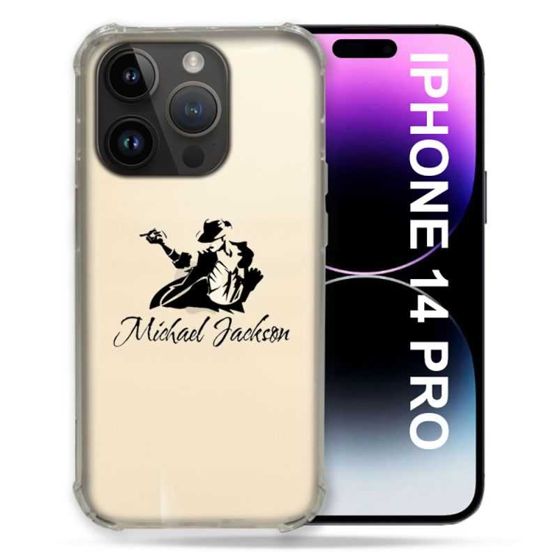 Coque Transparente Pour Iphone 14 Pro (6.1) Michael Jackson