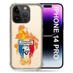 Coque Transparente Pour Iphone 14 Pro (6.1) Pompier Feu
