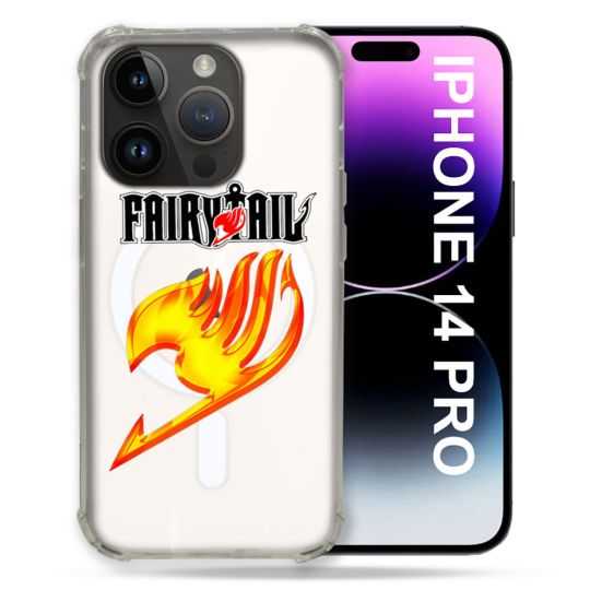Coque Transparente Compatible MagSafe Pour Iphone 14 Pro (6.1) Fairy Tail