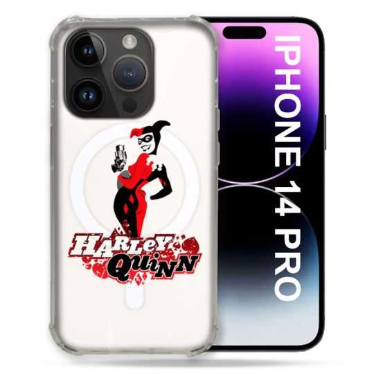 Coque Transparente Compatible MagSafe Pour Iphone 14 Pro (6.1) Harley Quinn