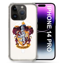 Coque Transparente Compatible MagSafe Pour Iphone 14 Pro (6.1) Harry Potter Griffindor