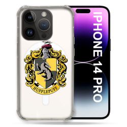 Coque Transparente Compatible MagSafe Pour Iphone 14 Pro (6.1) Harry Potter Hufflepuff
