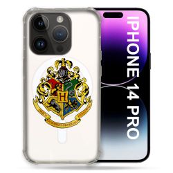 Coque Transparente Compatible MagSafe Pour Iphone 14 Pro (6.1) Harry Potter Poudlard