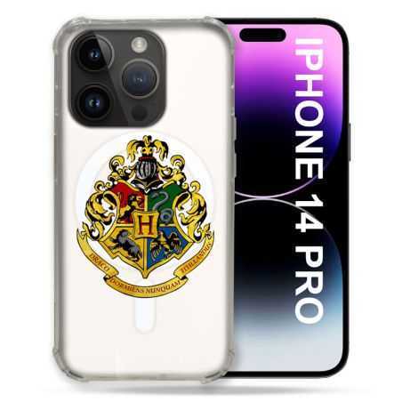 Coque Transparente Compatible MagSafe Pour Iphone 14 Pro (6.1) Harry Potter Poudlard