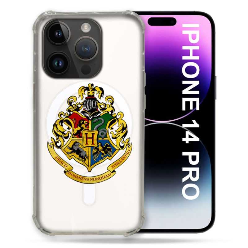 Coque Transparente Compatible MagSafe Pour Iphone 14 Pro (6.1) Harry Potter Poudlard