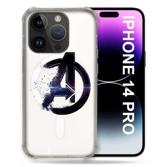 Coque Transparente Compatible MagSafe Pour Iphone 14 Pro (6.1) Avenger
