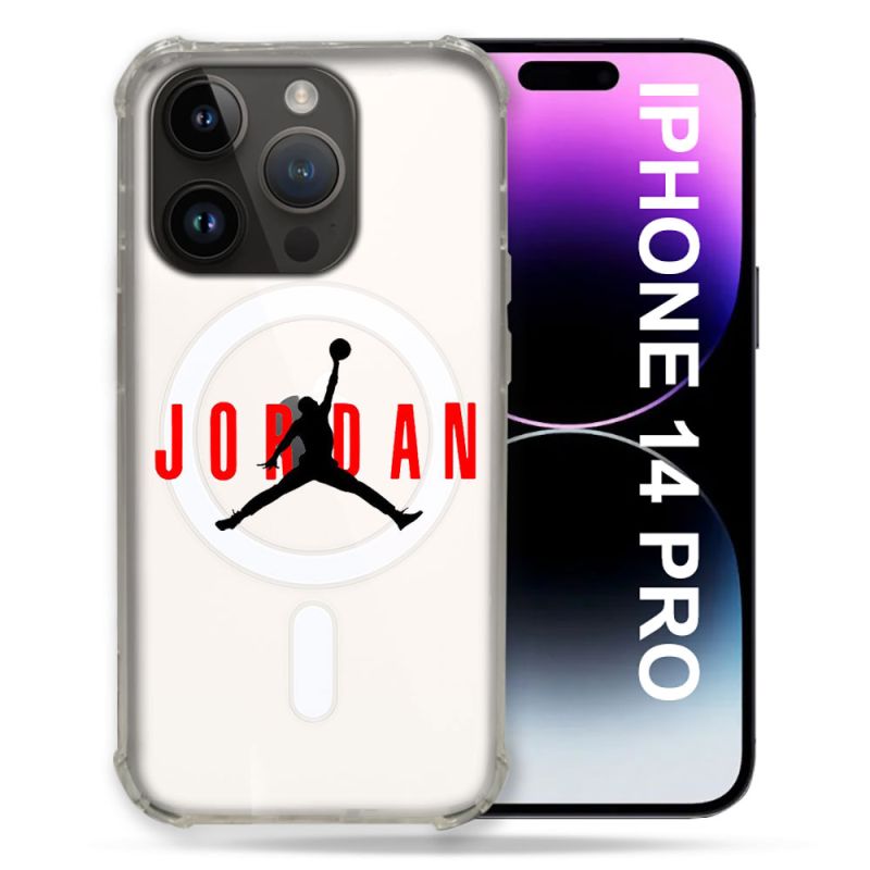 Coque Transparente Compatible MagSafe Pour Iphone 14 Pro (6.1) Jordan