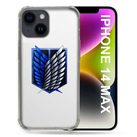 Coque Transparente Pour Iphone 14 Plus (6.7) Attaque Titan Logo